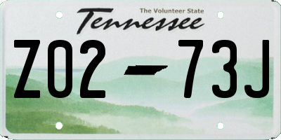 TN license plate Z0273J