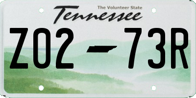 TN license plate Z0273R