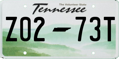 TN license plate Z0273T