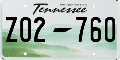 TN license plate Z0276O