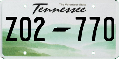 TN license plate Z0277O