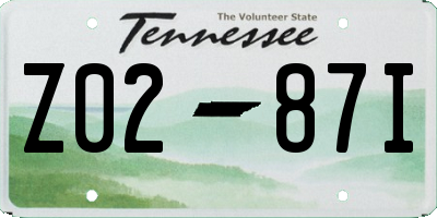 TN license plate Z0287I