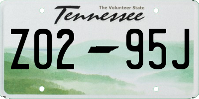 TN license plate Z0295J