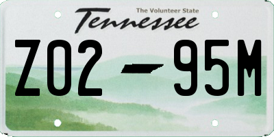 TN license plate Z0295M