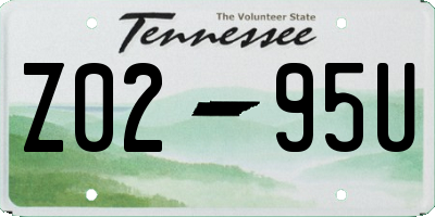 TN license plate Z0295U