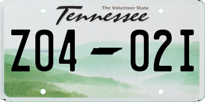 TN license plate Z0402I
