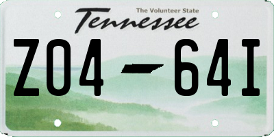 TN license plate Z0464I