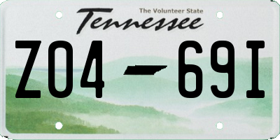 TN license plate Z0469I