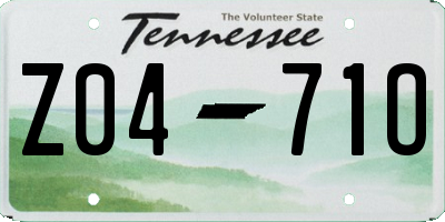 TN license plate Z0471O