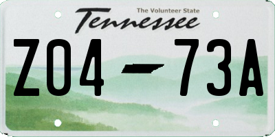 TN license plate Z0473A