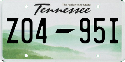 TN license plate Z0495I