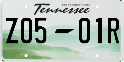 TN license plate Z0501R