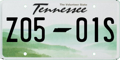 TN license plate Z0501S