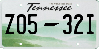 TN license plate Z0532I