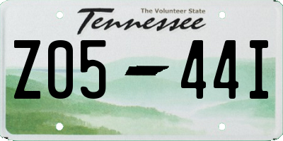 TN license plate Z0544I