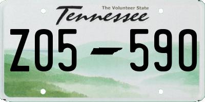 TN license plate Z0559O