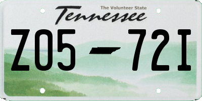 TN license plate Z0572I