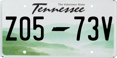 TN license plate Z0573V