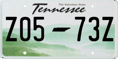 TN license plate Z0573Z