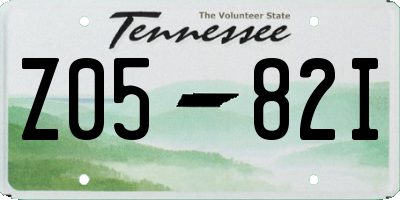 TN license plate Z0582I