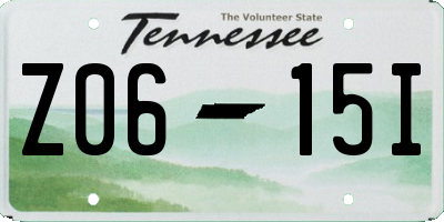 TN license plate Z0615I