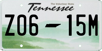 TN license plate Z0615M