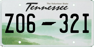 TN license plate Z0632I