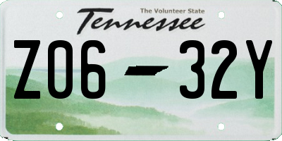 TN license plate Z0632Y