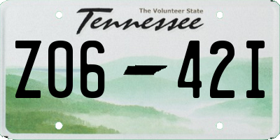 TN license plate Z0642I