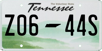 TN license plate Z0644S