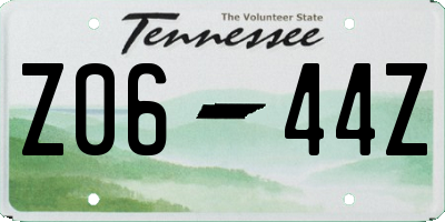 TN license plate Z0644Z
