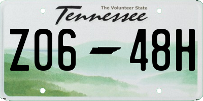 TN license plate Z0648H