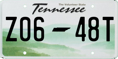 TN license plate Z0648T
