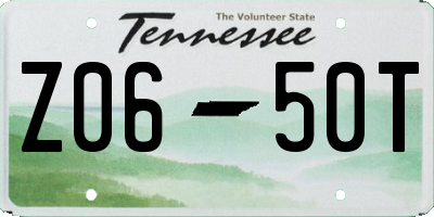 TN license plate Z0650T