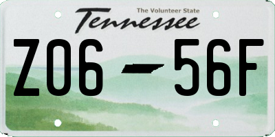 TN license plate Z0656F