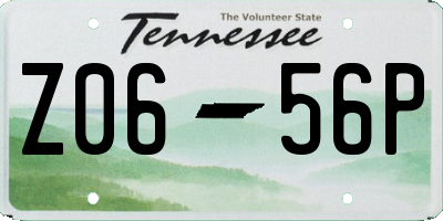 TN license plate Z0656P