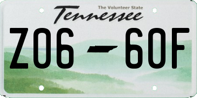 TN license plate Z0660F