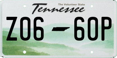 TN license plate Z0660P