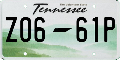 TN license plate Z0661P