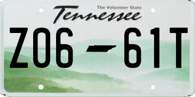 TN license plate Z0661T