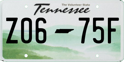 TN license plate Z0675F