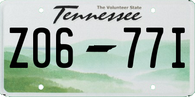 TN license plate Z0677I