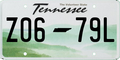 TN license plate Z0679L