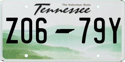 TN license plate Z0679Y