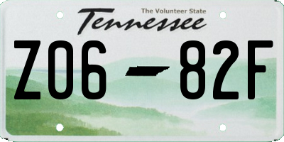 TN license plate Z0682F