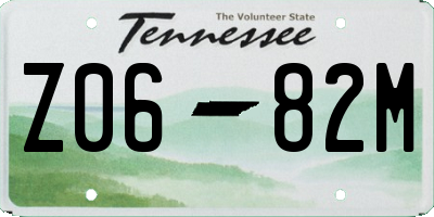 TN license plate Z0682M