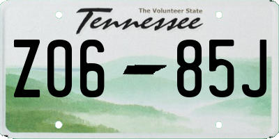 TN license plate Z0685J