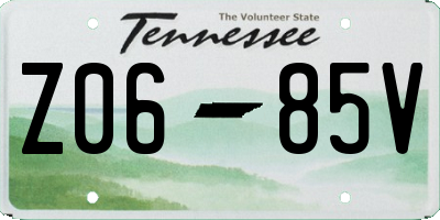 TN license plate Z0685V
