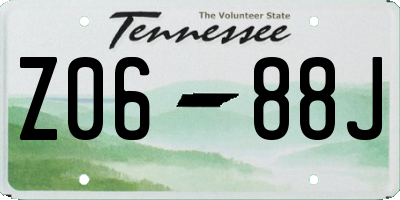 TN license plate Z0688J
