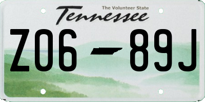 TN license plate Z0689J
